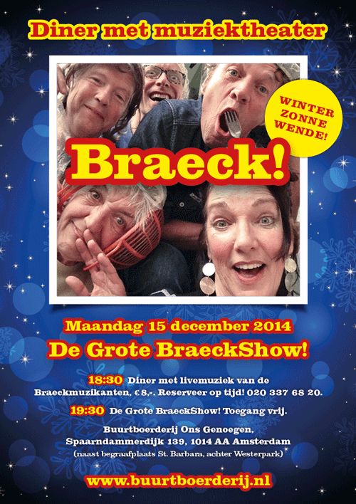 Flyer theaterdiner Braeck!